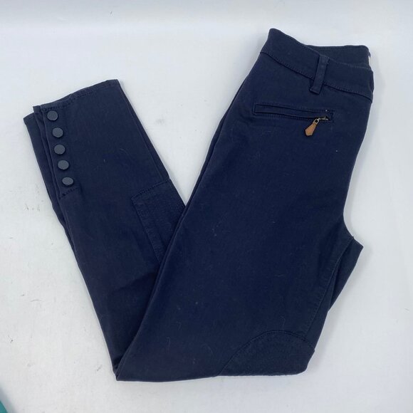 Tory Burch Navy Blue Infinity Jodhpur Skinny Pants | Size 26 - Picture 7 of 9